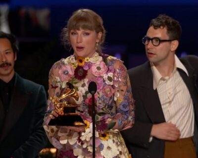 Vencedoras do Grammy: Taylor Swift.