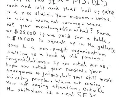 Voimer Cataneo: “Never Mind the Bollocks!”