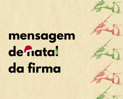 Mensagem de natal da firma